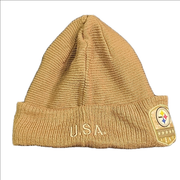 NFL Steelers🖤💛🖤💛 support the troops mens beanie - Picture 3 of 5